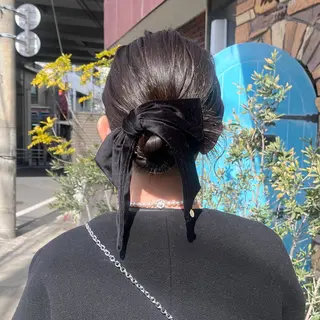 ミディアム ヘアアレンジ 伊藤 玲衣のヘアスタイル