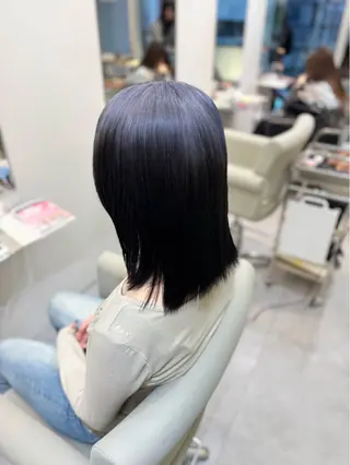 カラー YUZUKI艶カラー /似合わせ小顔カットのヘアスタイル