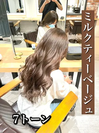 ロング カラー 艶髪カラー 渡辺岳也のヘアスタイル