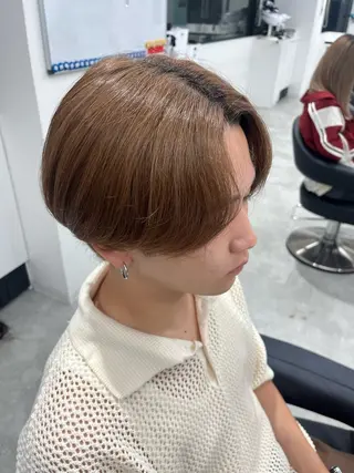 メンズ みう/仙台/暖色/ 艶髪/顔周りカット/のヘアスタイル