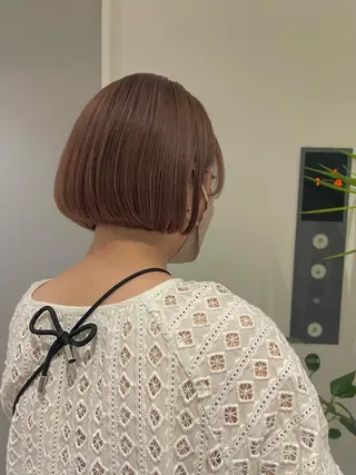 ショート カラー Zina 十条店所属・デザインカラー／ボブ 🍦MEI🍦のヘアスタイル