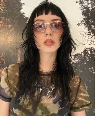 ロング カラー レイヤーカット ボブパーマNo.1のヘアスタイル