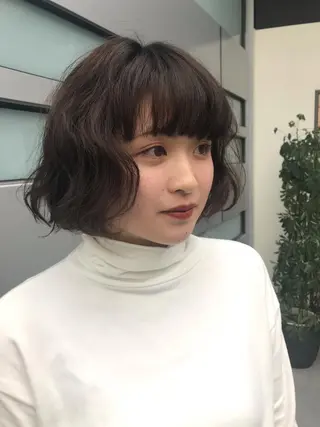 ミディアム カラー パーマ Utata  literie所属・🌷小野田 睦🌷のヘアスタイル