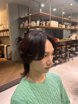 カラー yuto /ブリーチ /艶カラー/縮毛矯正のヘアスタイル