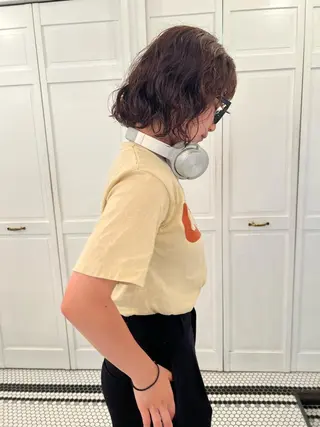 パーマ ブリーチカラー🎀 韓国風/寺門美優のヘアスタイル