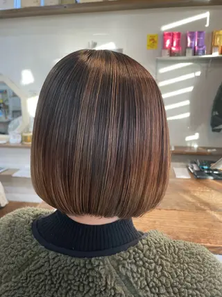 ミディアム カラー 奥田 誠司のヘアスタイル