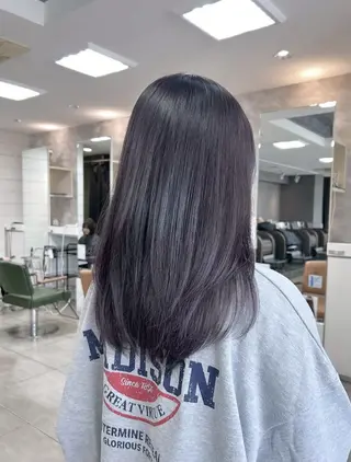 ミディアム 縮毛矯正✖髪質改善 仁木伸明のヘアスタイル