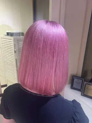 ミディアム カラー ハイトーンカラーエク ステ🌺RENA🌺のヘアスタイル