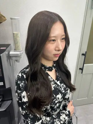 セミロング カラー 🪞個室サロン/韓国 艶髪/keito🪞のヘアスタイル