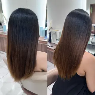 ロング 安井　昴 💫ブリーチ縮毛矯正のヘアスタイル