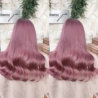 ロング カラー ブリーチ無しダブル カラー🦕まどかのヘアスタイル