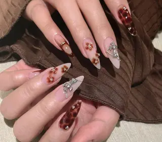 ネイル By moonネイル 🌷ワンホン/韓国風のネイルデザイン