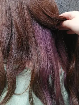 ロング カラー 福永 ちひろのヘアスタイル