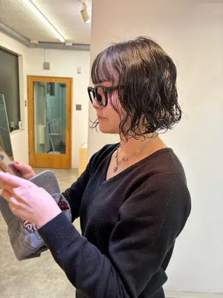 ショート パーマ sakura🌸 レイヤー/韓国ヘアのヘアスタイル