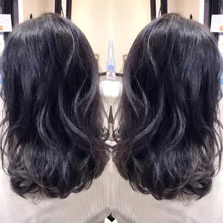 セミロング カラー シールエクステ⭐️ オオミタクヤのヘアスタイル