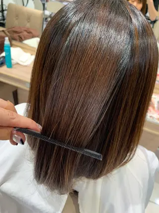 ミディアム パーマ Dears 香芝店所属・関 優希のヘアスタイル