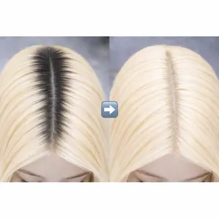 カラー スタッフ1 アシスタントのヘアスタイル