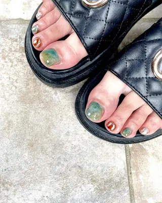 ネイル 甲府市徳行 🧸prunelleのネイルデザイン