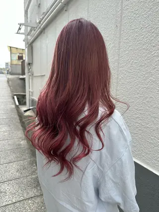 ロング 若山 敦のヘアスタイル