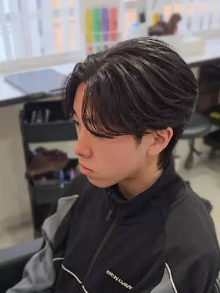 メンズ ミディアム Lapis 名古屋駅前店所属・LEN名古屋/パーマ 海外ヘア/メンズ特化のヘアスタイル