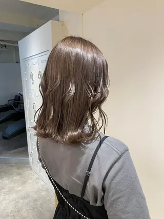 ミディアム カラー ヘアアレンジ ボブ /ニュアンス/ satomi🧸💖のヘアスタイル