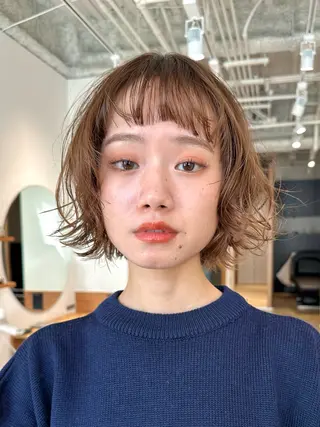 ショート sea by luvismけやき通り2号店所属・ボブ/ショート/ 縮毛矯正/岸本恭明のヘアスタイル