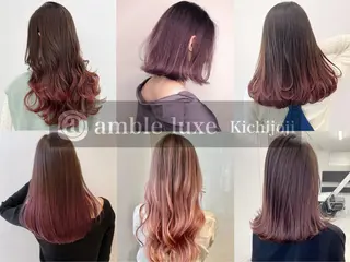 セミロング カラー パーマ ヘアアレンジ 【公式】amble luxe池袋東口🩷のヘアスタイル