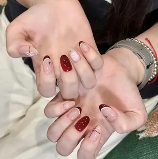 ネイル By moonネイル 🌷ワンホン/韓国風のネイルデザイン