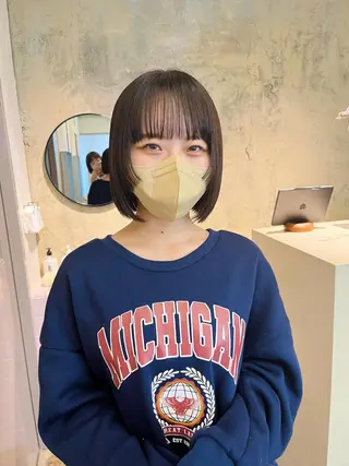 ショート カラー 西山 紗耶香🪽 透明感カラー/ボブのヘアスタイル