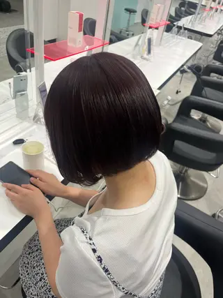 ショート カラー みう/仙台/暖色/ 艶髪/顔周りカット/のヘアスタイル