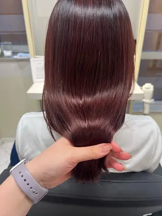 セミロング カラー 半個室サロン/透明感 /艶髪♡岸上 温♡のヘアスタイル