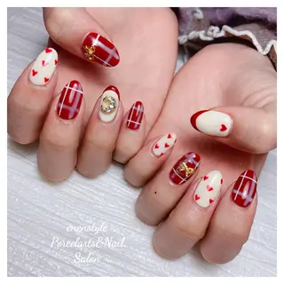 ミディアム ネイル 👑enen style👑のネイルデザイン