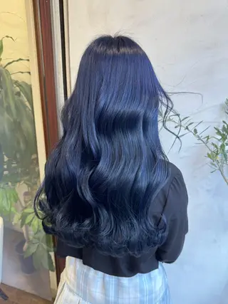 ロング カラー ブリーチカラー🦖 岡部木乃夏のヘアスタイル