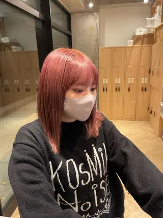 ミディアム 愛莉/ラベンダー/ ベージュ/ブラウンのヘアスタイル