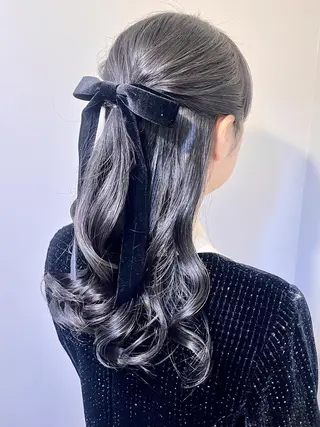 ヘアアレンジ 🤍ヘアセット.ヘア アレンジ湯山詩織🤍のヘアスタイル