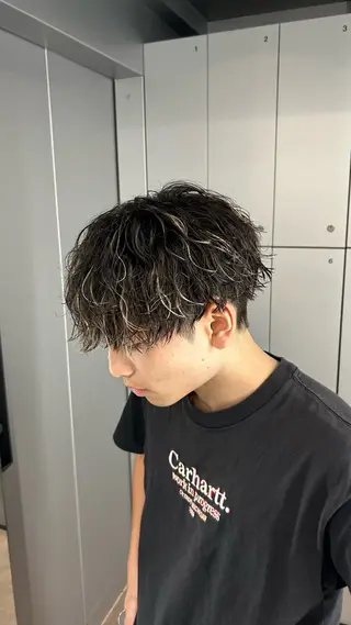 パーマ メンズ 藤平海音/fifth PARKのヘアスタイル