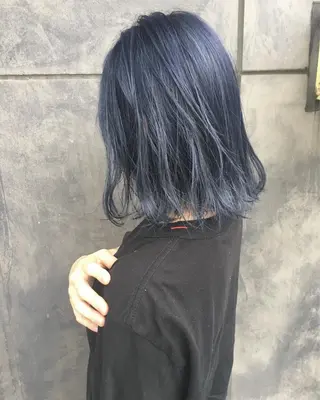 ミディアム カラー レイヤーカット BLend 渋谷のヘアスタイル