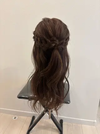 ロング ヘアアレンジ 久力琴音''透明感 カラー''アレンジのヘアスタイル