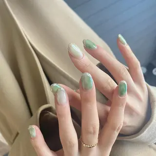 ネイル 𝕄𝕚𝕪𝕦🤍 自由が丘⌇パラジェルのネイルデザイン