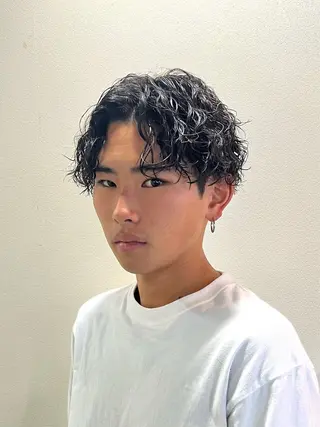 ショート パーマ メンズ 茅ヶ崎パーマ特化/ スパイラル/ハルキのヘアスタイル