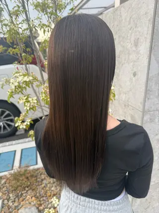 ロング カラー 田中 叶夢のヘアスタイル