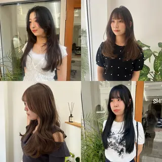 ロング カラー ベージュ⟡˖ブリーチ ˖ ࣪⊹あずきのヘアスタイル