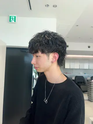 パーマ メンズ 髪質改善/レイヤー 暖色/shiinaのヘアスタイル