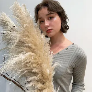 ショート カラー 【韓国風くびれヘア】 joule小木曽輝のヘアスタイル