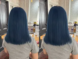 ロング カラー SAKI⭐️ブリーチ ・デザインカラー⭐️のヘアスタイル