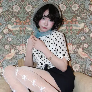 ショート カラー パーマ ヘアアレンジ ユメナ ̖́-のヘアスタイル