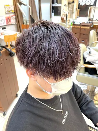 カラー パーマ メンズ 田中 旭 横浜メンズ特化のヘアスタイル