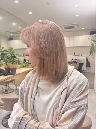 ミディアム rion🪽 /wカラー・縮毛矯正のヘアスタイル