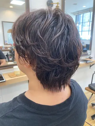ショート パーマ 大野 まゆのヘアスタイル