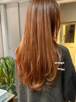 ロング カラー 暖色カラー/レイヤー 🌙 オノユリカのヘアスタイル